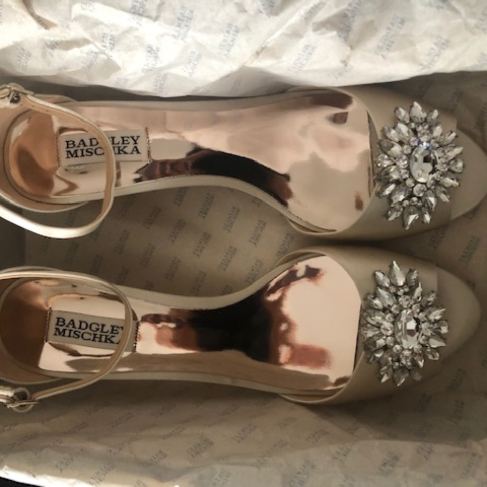 Badgley Mischka Sainte Crystal Embellished Sandal